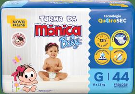 Fralda infantil Turma da Monica Baby Mega G c/ 44
