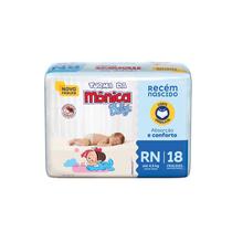 Fralda Infantil Turma da Mônica Baby RN com 18 unidades