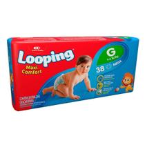 Fralda Looping Maxi Comfort Mega G c/38 Unidades