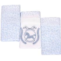 Fralda Loupiot Clean C/3 Azul/Cavalo 351604