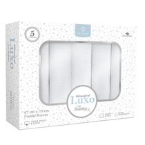 Fralda Luxo Branca 5 Unidades 67 cm x 70 cm Fralda Luxo Branca 5 Unidades 67 cm x 70 cm