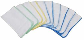 Fralda Luxo Branca 70x70 Com Crochê Kit Com 5pçs Fralda Luxo Branca 70x70 Com Crochê Kit Com 5pçs