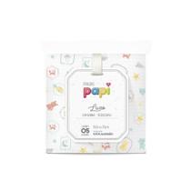 Fralda Luxo com Bainha Tecido Duplo Papi Estampada 5 Unidades