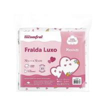 Fralda Luxo Estampada Feminina Com 15 Unidades Incomfral