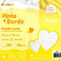 Fralda Luxo Pinte & Borde Cores - Incomfral