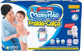 Fralda MamyPoko Fralda Calça Premium Seca Tamanho XG Com 42 Unidades