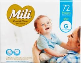 Fralda Mili Love&Care Giga G 72fraldas Fralda Mili Love&Care Giga G 72fraldas