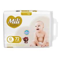 Fralda Mili Love & Care Premium Giga G com 72 Unidades Fralda Mili Love & Care Premium Giga G com 72 Unidades
