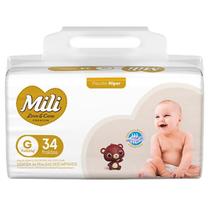 Fralda Mili Love&Care Premium Hiper G - 34 Unidades