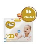 fralda mili love & care premium pacote mega