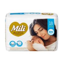 Fralda Mili Love & Care Premium Rn Jumbo Com 18 Un Fralda Mili Love & Care Premium Rn Jumbo Com 18 Un