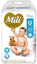 Fralda Mili Love e Care G 48 unidades Fralda Mili Love e Care G 48 unidades