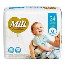 Fralda Mili Love e Care Jumbo G 24 Fraldas - Mili - Mili S.A