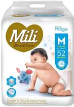 Fralda Mili Love e Care M 52 unidades Fralda Mili Love e Care M 52 unidades