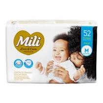 Fralda MILI Love E Care M Pacore com 52/UN Fralda MILI Love E Care M Pacore com 52/UN