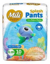 Fralda Mili Splash Praia E Piscina - G/xg - Com 10 Fraldas Gênero Sem Gênero