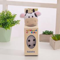 Fralda Naninha Baby Com Prendedor de Chupeta Vaquinha Mimosa Pelúcia Anti Alérgica Sono Tranquilo Fralda Naninha Baby Com Prendedor de Chupeta Vaquinha Mimosa Pelúcia Anti Alérgica Sono Tranquilo