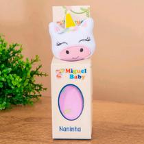 Fralda Naninha Baby Unicórnio Encantado de Pelúcia Com Prendedor de Chupeta Anti Alérgica Fralda Naninha Baby Unicórnio Encantado de Pelúcia Com Prendedor de Chupeta Anti Alérgica