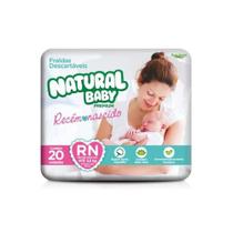 Fralda Natural Baby Premium RN até 3,5kg c/20Un