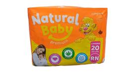 Fralda Natural Baby Premium RN Recém Nascido 20 Unidades Até 3,5 kg
