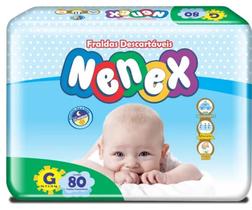 Fralda Nenex 1 Pacote Tamanho G 80 Unidades