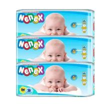 Fralda Nenex jumbo 3 pacotes tamanho RN 90 unidades - Até 3 kg