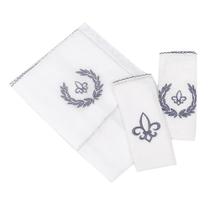 Fralda Ombro com 2 Fraldas De Boca La - Fleur De Lis Marinho