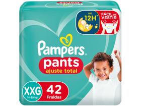 Fralda Pampers Ajuste Total Pants Calça - Tam. XXG 14 a 25kg 42 Unidades