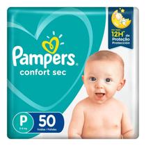 Fralda Pampers Confort Sec Bag P Com 50 Unidades