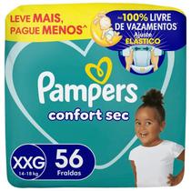 Fralda Pampers Confort Sec Fortbag XXG com 56 unidades Fralda Pampers Confort Sec Fortbag XXG com 56 unidades