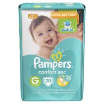 Fralda Pampers Confort Sec Jumbo G 20Un