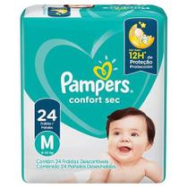 FRALDA PAMPERS CONFORT SEC JUMBO M/24un