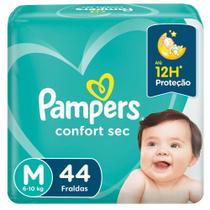 Fralda Pampers Confort Sec Mega Tamanho M 44 Tiras Fralda Pampers Confort Sec Mega Tamanho M 44 Tiras