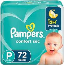 Fralda Pampers Confort Sec P 72 unidades - PROCTER