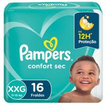 Fralda Pampers Confort Sec Pacotão Tamanho XXG 16 Unidades