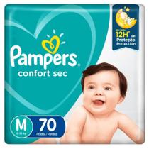 Fralda Pampers Confort Sec Super M - 70 Unidades