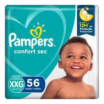 Fralda Pampers Confort Sec Super Tamanho XXG 56 Tiras Fralda Pampers Confort Sec Super Tamanho XXG 56 Tiras