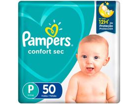 Fralda Pampers Confort Sec Tam. P - 5 a 8kg 50 Unidades