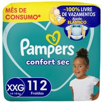 Fralda Pampers Confort Sec Tam. XXG 14 a 18kg 112 Unidades