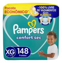 Fralda Pampers Confort Sec Tamanho XG 148 Unidades