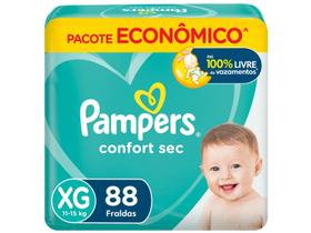 Fralda Pampers Confort Sec Tamanho XG 88 unidades