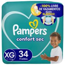Fralda Pampers Confort Sec XG 34 Unidades