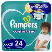 Fralda Pampers Confort Sec XXXG 24 unidades Fralda Pampers Confort Sec XXXG 24 unidades