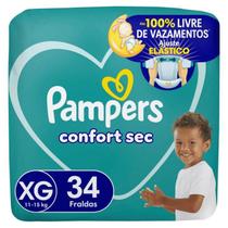 Fralda Pampers Confortsec Mega XG 34 unidades Fralda Pampers Confortsec Mega XG 34 unidades