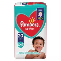 Fralda Pampers Descartáveis Super Sec com 20 Unidades Tamanho XXG