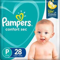 Fralda Pampers Descartável Confort Sec P - 28 Unidades