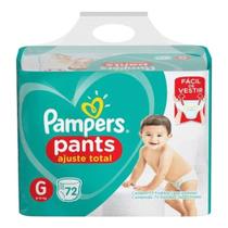 Fralda Pampers Pants Ajuste Total G 72 unidades Fralda Pampers Pants Ajuste Total G 72 unidades