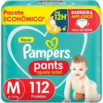 Fralda Pampers Pants Ajuste Total M 112 Unidades