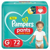 Fralda Pampers Pants Ajuste Total M 72 Unidades