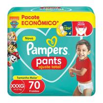 Fralda Pampers Pants Ajuste Total Max XXXG 70 unidades